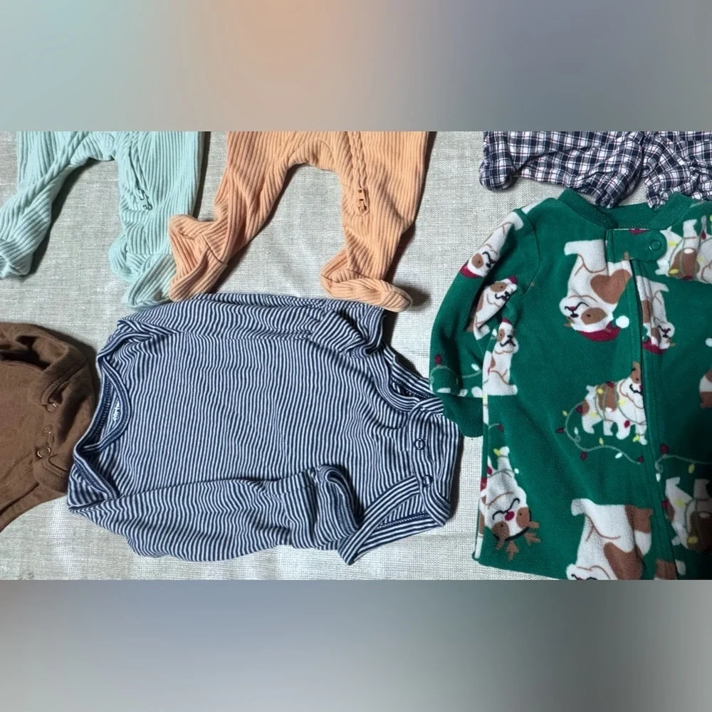 Old Navy Bundle Peach Baby Boy Onesie